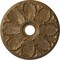 Ekena Millwork Milan Ceiling Medallion (Fits Canopies up to 4 5/8"), 24 1/2"OD x 3 1/2"ID x 1"P, Rubbed Bronze CM24MIRZS - alternate 1